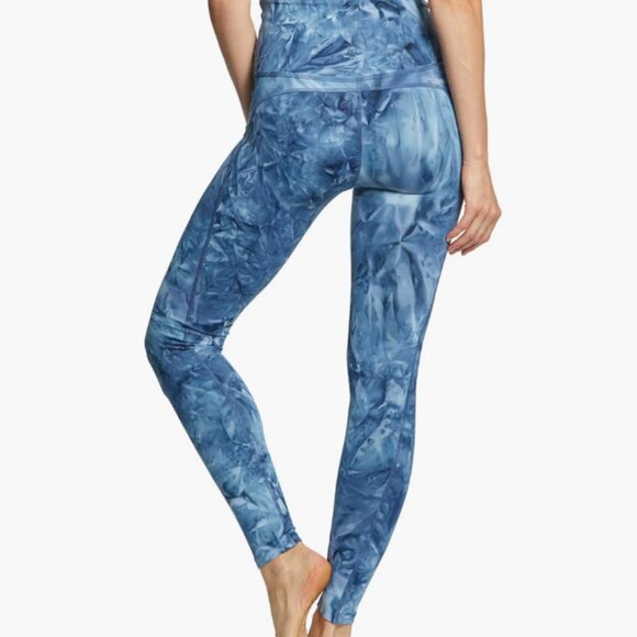 Beyond Yoga Smokeshow Wave High Waisted Yoga Leggings in Outlaw Navy, Size M C - Picture 3 of 7